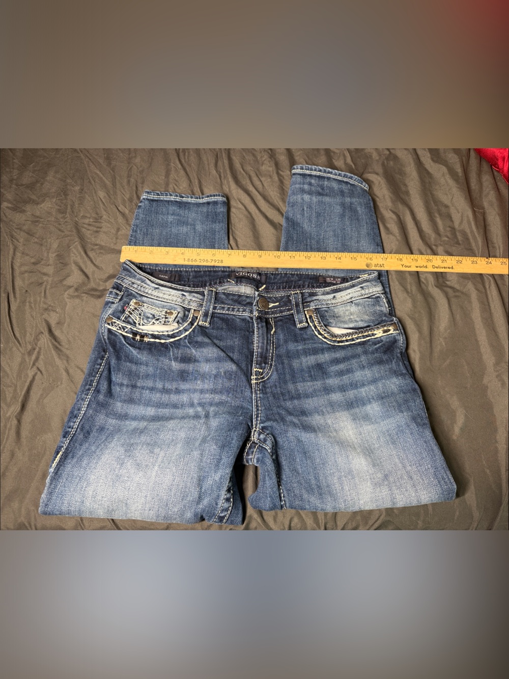 Women’s Vigoss capri Blue Washed Denim Jeans